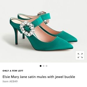 JCrew Spicy Jade mule heel